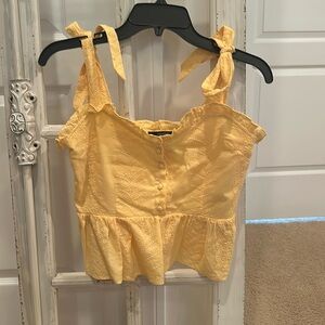 Forever 21 Yellow Top Size S